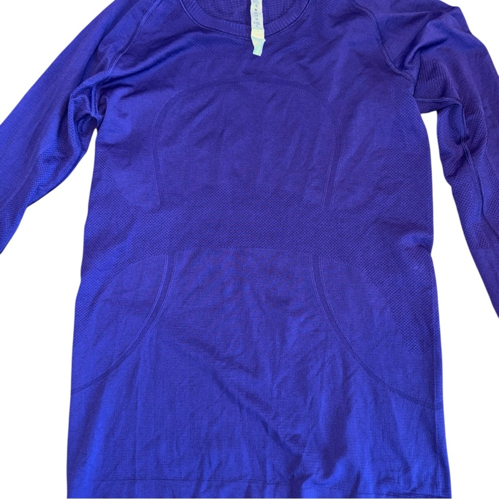 Lululemon Swiftly Tech Long Sleeve 2.0 Purple | Size 10 - Picture 5 of 14
